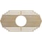 Ekena Millwork Chrysler Wood Fretwork Pierced Ceiling Medallion, Birch, 40"W x 20"H x 10 1/2"ID x 1/4"T CMWP40X20X0250CSBI - alternate 1